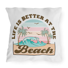 Load image into Gallery viewer, At The Beach | Outdoor Pillow