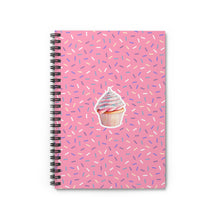 Load image into Gallery viewer, Sprinkles & Cupcake - Pink | Spiral Notebook