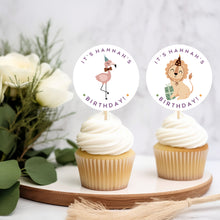 Load image into Gallery viewer, Cute Animals Cupcake Topper Kit