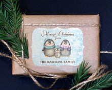 Load image into Gallery viewer, Penguin Family Christmas Stickers