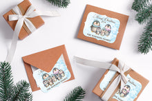 Load image into Gallery viewer, Penguin Family Christmas Stickers