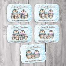 Load image into Gallery viewer, Penguin Family Christmas Stickers