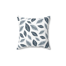Load image into Gallery viewer, Blue Leaves | Square Pillow

