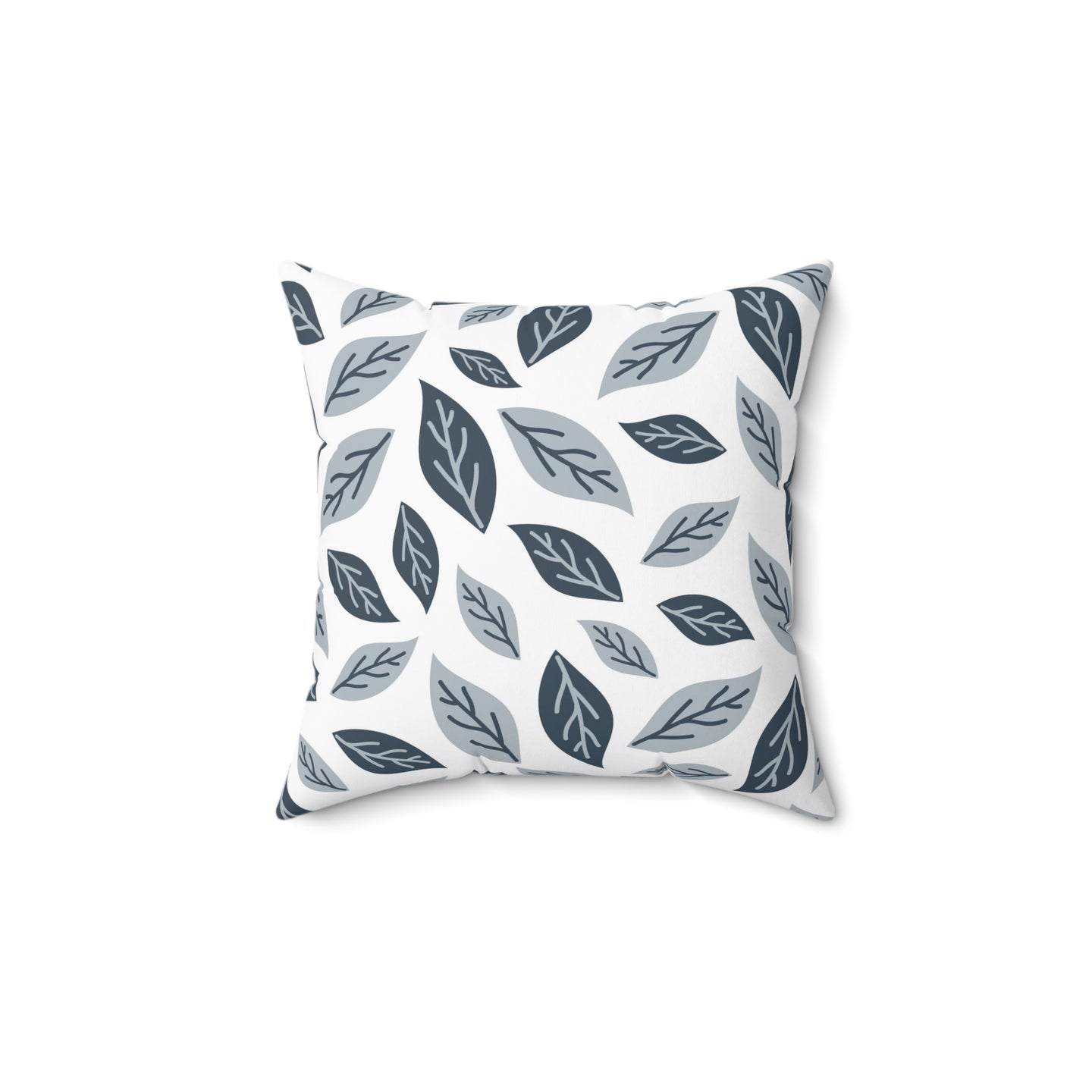 Blue Leaves | Square Pillow