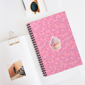 Sprinkles & Cupcake - Pink | Spiral Notebook