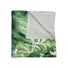 Load image into Gallery viewer, Watercolor Leaves | Crushed Velvet Blanket
