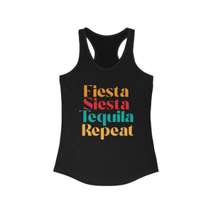 Fiesta, Siesta, Tequila, Repeat | Racerback Tank
