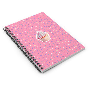 Sprinkles & Cupcake - Pink | Spiral Notebook