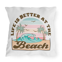 Load image into Gallery viewer, At The Beach | Outdoor Pillow
