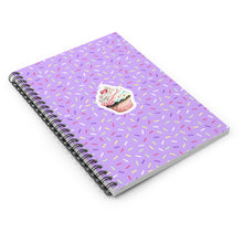 Load image into Gallery viewer, Sprinkles &amp; Cupcake - Purple | Spiral Notebook
