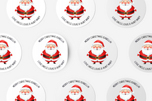 Load image into Gallery viewer, Santa Merry Christmas Stickers
