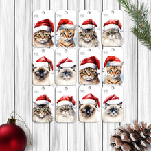 Load image into Gallery viewer, Santa Cat Gift Tags
