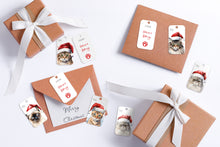 Load image into Gallery viewer, Santa Cat Gift Tags

