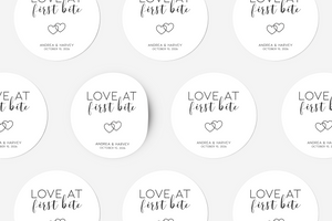 Love At First Bite Stickers